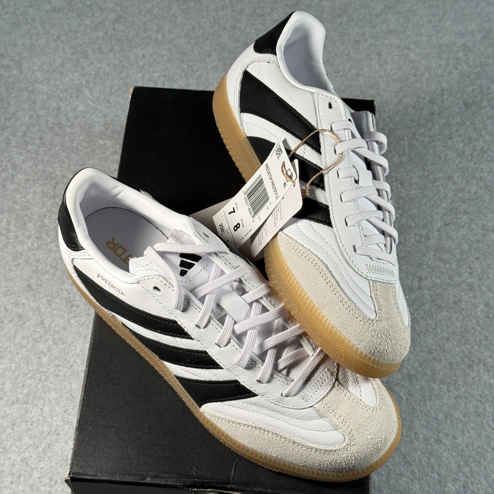 Adidas Predator Freestyle White Black Gum Men's 7 Indoor Soccer Shoes NIB